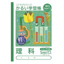 ナカバヤシ 理科5mmマス(十字リーダー入り) 練習帳 ノート