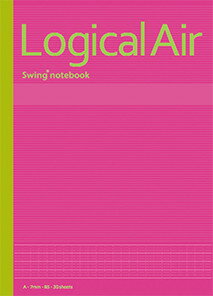 ナカバヤシ B5・ロジカル・A罫7mm・ピンク 練習帳 ノート