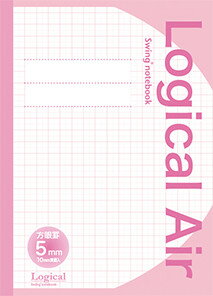 ナカバヤシ B5・方眼ノート・10mm方眼・10mm実線・ピンク 練習帳 ノート