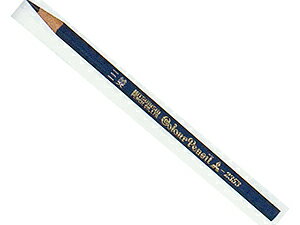 三菱青鉛筆（丸軸藍色）　1本
