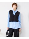 【SALE/30%OFF】【洗える】リサイクルポリエステルハイゲージ ニットベスト ICB アイシービー トップス ベスト・ジレ ブラック【RBA_E】【送料無...