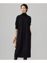 【SALE/30%OFF】ウールナイロンツイルジャージ ハイネックワンピース ICB アイシービー ワンピース・ドレス ドレス ブルー ブラック【RBA_E】【...