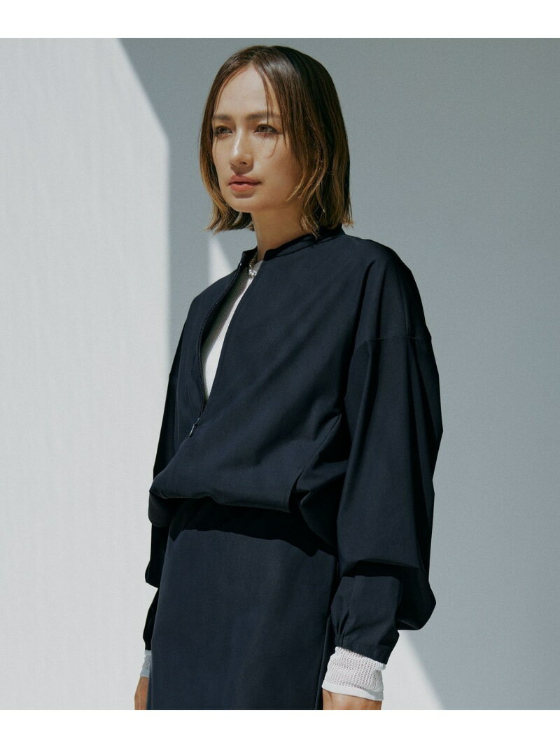 【SALE／30%OFF】【接触冷感・UVカット・洗える】アトラストリコット ジップアップブルゾン ICB L アイシービー ジャケット・アウター ブルゾン・ジャンパー ネイビー【RBA_E】【送料無料】[Rakuten Fashion]のサムネイル