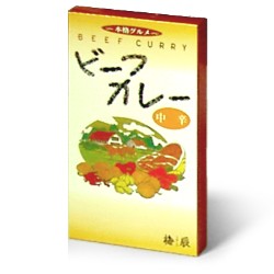 ■新鮮な素材をそのままに。 冷凍物は一切使わない、厳選された自然の材料を使用しています。 ■手作りの行程が味に出ます。 一つ一つの行程を目で確かめ、時間を掛けてじっくりと造っています。 ■通常の2倍のスパイス類。 スパイスは、一般市販のレトルトカレーの2倍使用しています。 一流ホテル御用達の味で御座います。 内容量/200g 賞味期限　製造日より24ヶ月。 ★ご注意/アルミレトルトパックについて。 パウチにはアルミ箔が使用されています。袋のまま電子レンジでは 絶対に加熱しないで下さい。 ラップを取るときは、熱くなった具・ソースがはねることがありますので、ご注意下さい。 開封後は、保存できませんので必ず使い切って下さい。 ご注意 パウチにはアルミ箔が使用されています。 袋のまま電子レンジでは絶対に加熱しないでください。 ラップを取るときは、熱くなった具・ソースがはねることがありますので、ご注意下さい。 開封後は保存できませんので必ず使い切ってください。 名　　　称 カレー 原材料名 牛肉、ソテーオニオン、野菜（にんじん、じゃがいも）、 小麦粉、植物油脂、トマトケチャップ、ウスターソース、砂糖、 カレー粉、フルーツチャツネ、食塩、しょうゆ、バター、ビーフエキス、 ジンジャーペースト、ガーリックペースト、香辛料、カラメル色素、調味料（アミノ酸等） （原材料の一部にゼラチンを含む） 賞味期限 弊社製造から12ヶ月(未開封) 内容量 200g 殺菌方法 気密性容器に密封し、加圧加熱殺菌 保存料 保存料は使用しておりません 茶袋寸法 縦210ミリ×幅119ミリ×厚さ23ミリ