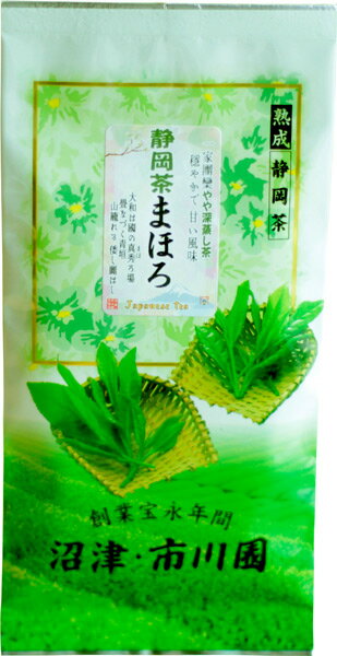 樂天商城 - 緑茶 静岡茶 煎茶「まほろ(旧 薮北梅ヶ島)100g袋入」