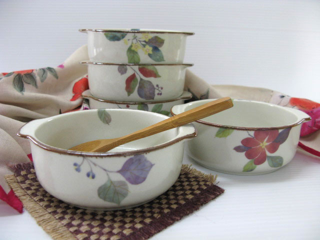 【楽ギフ_包装】万寿花　ミニグラタン5柄セット【送料無料】