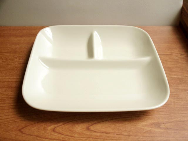 【アウトレット】角ランチプレート アイボリー