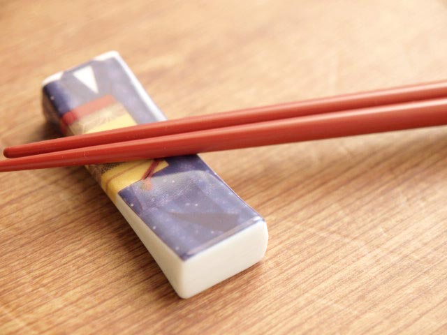 着物柄箸置き 褐色の紹介画像2