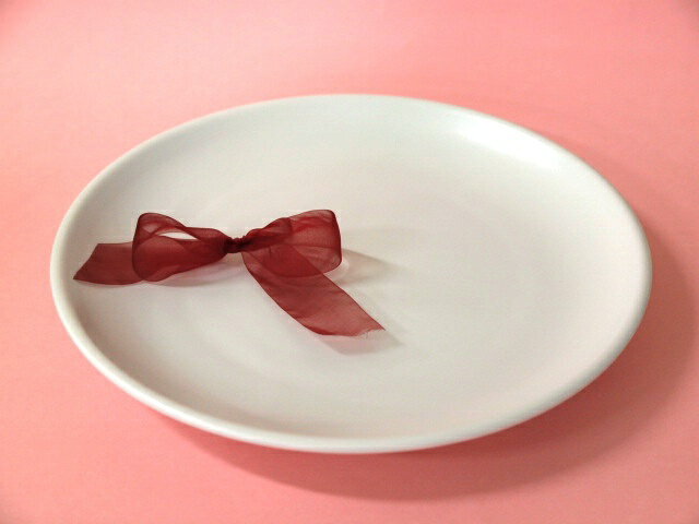 樂天商城 - マットホワイトたまぶち皿（大）1枚