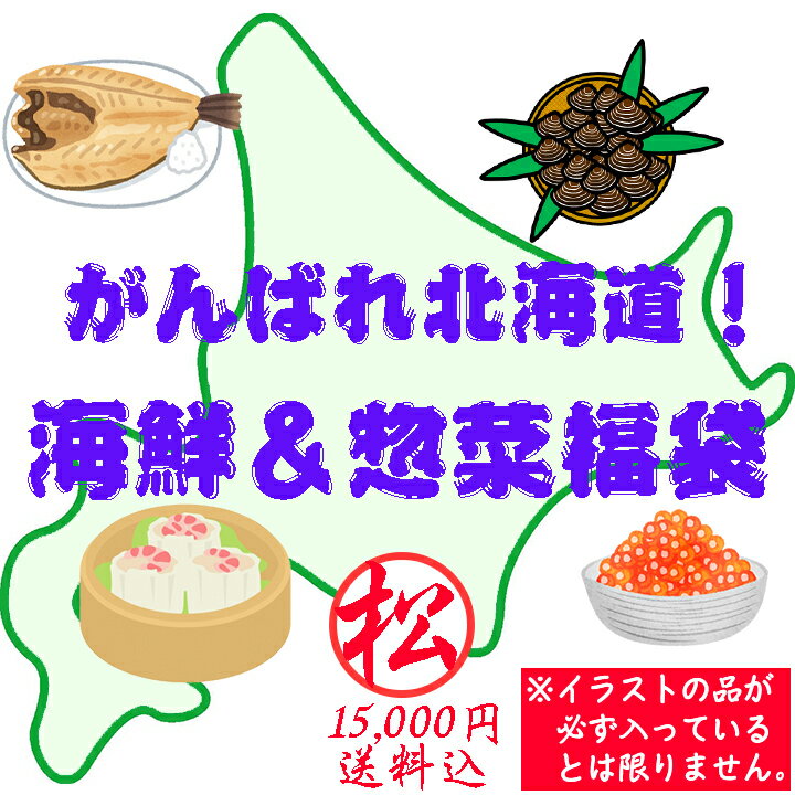 がんばれ北海道！海鮮＆惣菜福袋（松：15000円） 食品ロス フードロス