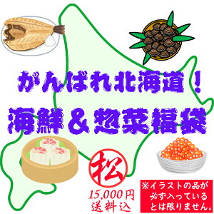 【送料込】がんばれ北海道！海鮮＆惣菜福袋（松：15000円） 食品ロス フードロス