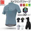 サイクルジャージ 上下セット ビブパンツ 半袖ウエア サイクリング用 ロードバイク ウェア 自転車ウェア 夏用サイクルジャージ 半袖 サイクルウエア ビブパンツ...