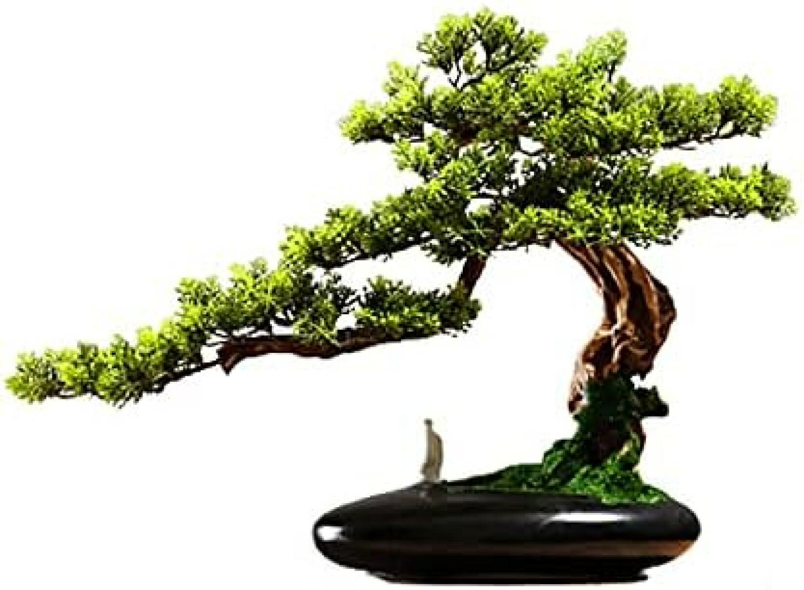 偽物の植物/人工樹木 人工盆栽松の木、13インチのフェイク植物、偽の木の鍋の装飾品机の陳列のための杉..