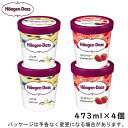 【HD】ハーゲンダッツパイント4 バニラ、ストロベリー各2個 473ml×4入