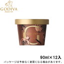 母の日 春ギフト メッセージ ギフト対応 ゴディバ アイス アイスクリームミニカップ ミルクチョコレート 90ml×12入