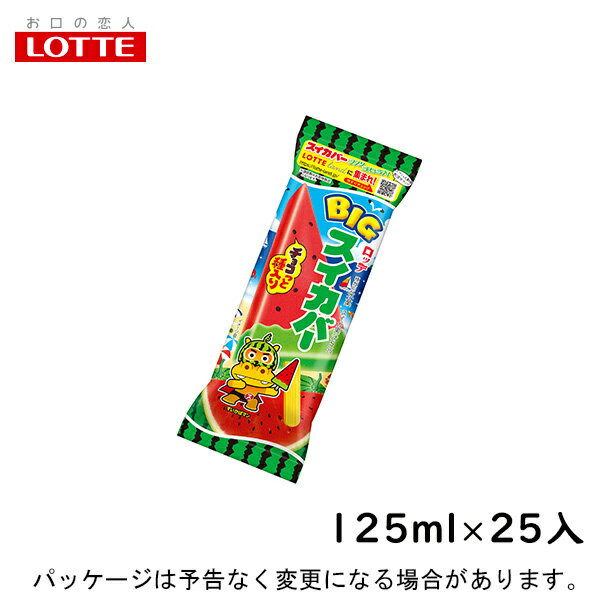 ロッテBIGスイカバー　125ml×25入北海道沖縄離島は配送料追加