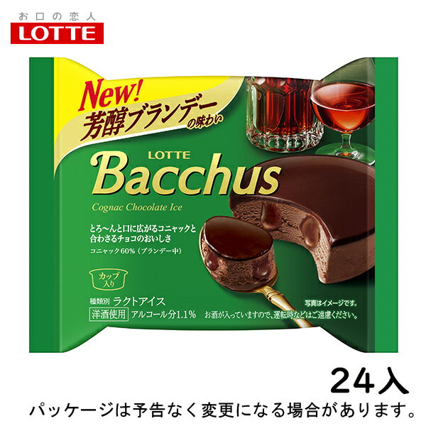 ロッテバッカスチョコアイス　100ml×24入北海道沖縄離島は配送料追加