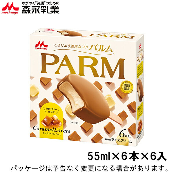 森永乳業　PARM　パルム　キャラメルラバーズ　55ml×6×6入　北海道沖縄離島は配送料追加