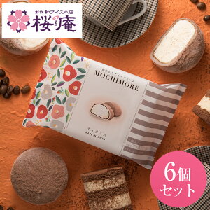 MOCHI MORE ティラミス6個セット【和と洋の素材をミックスした創作もちアイス】【ラッピング付き】【バレンタイン・ホワイトデー】