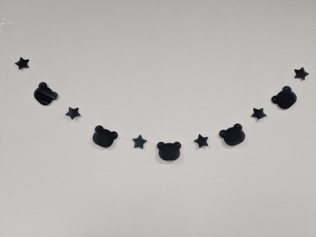 国産大人かわいいガーランドくま 　ナチュラルインテリア 誕生日