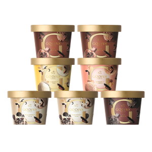 ゴディバのチョコレート“そのもの”を楽しめるカップアイスクリームの詰め合わせ7個セット　G-7