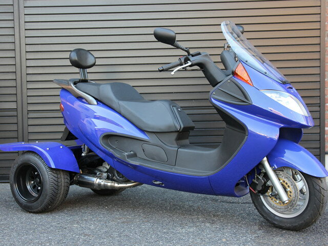 大型スクータートライク150cc整備済み車両　三輪バイク公道走行高速可ノーヘル二人乗りHL150OBLのサムネイル