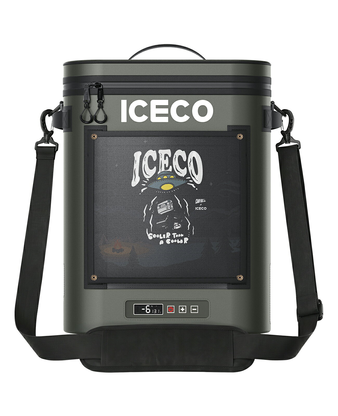 【併用で28%OFF！新発売限定背負いベルトプレゼント】ICECO GOPACK12 バッグ型ポータブル冷蔵庫 12L −6℃～10℃ コンパクト 持ち運び便利 クーラーボックス 車載冷蔵庫 急速冷凍 省エネ 静音 軽量 7.1kg 防水 TPU 3WAY 電源対応 DC12V/24V AC100V キャンプ 車中泊 ビーチ iceco-10000069 アイスコ楽天市場店 サンプル画像3