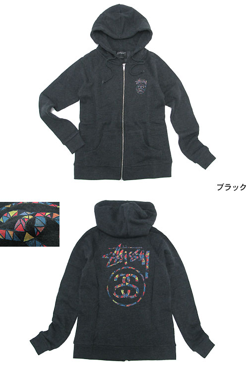 【楽天市場】ステューシー STUSSY ウーマンズ Glass Link ジップアップ パーカー(stussy full zip hoodie