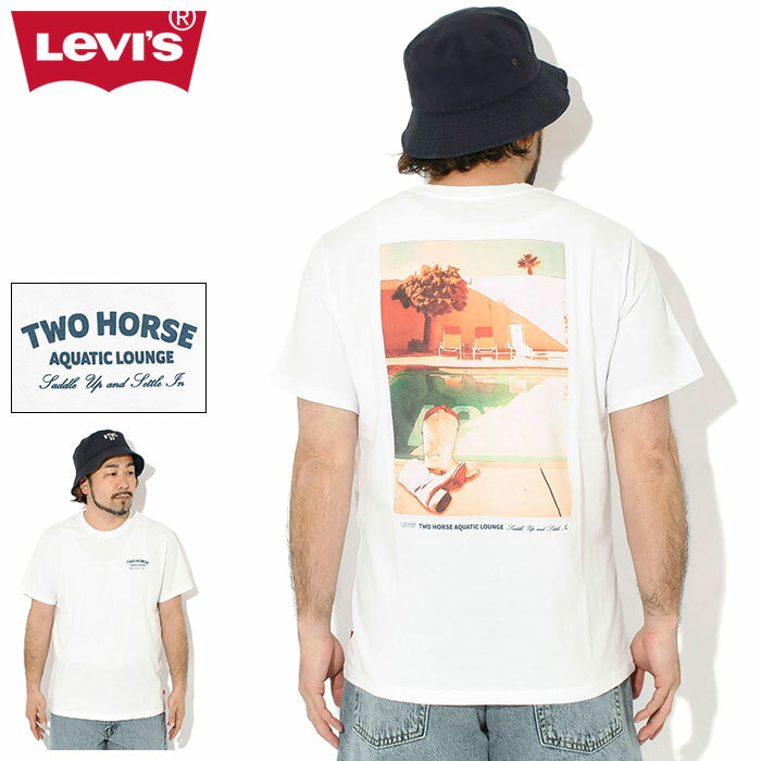 乐天商城 - リーバイス Levis Tシャツ 半袖 メンズ ツー ホース アクアティック ラウンジ リラックス フィット ( levis Two Horse Aquatic Lounge Relaxed Fit S/S Tee ティーシャツ T-SHIRTS カットソー トップス 16143-2375 16143 2375 )[M便 1/1]