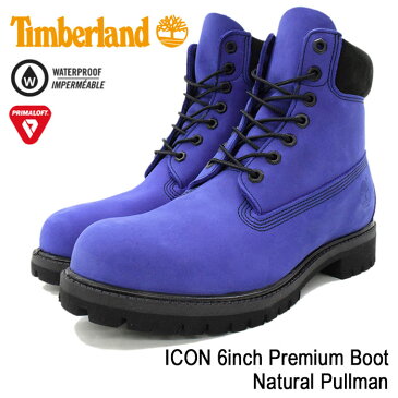 【日本正規品】ティンバーランド Timberland ブーツ メンズ 男性用 アイコン 6インチ プレミアム Natural Pullman(timberland A1M64 ICON 6inch Premium Boot ブルー 青 防水 男性 紳士用 MENS・靴 メンズ靴)