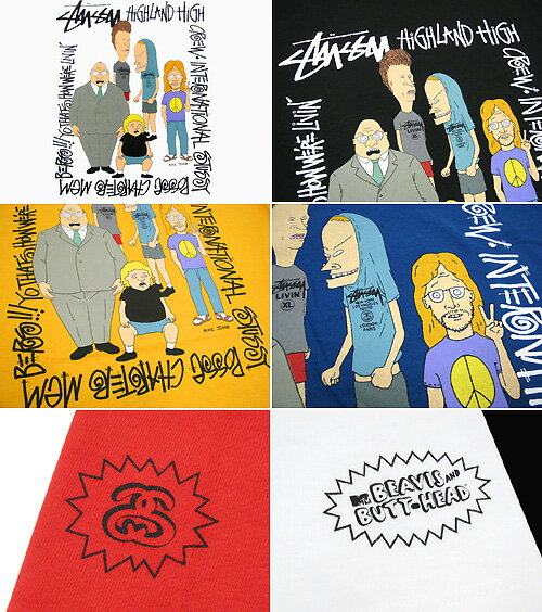 【楽天市場】ステューシー STUSSY×BEAVIS & BUTT-HEAD 【楽天市場】ステューシー STUSSY×BEAVIS & BUTT-HEAD