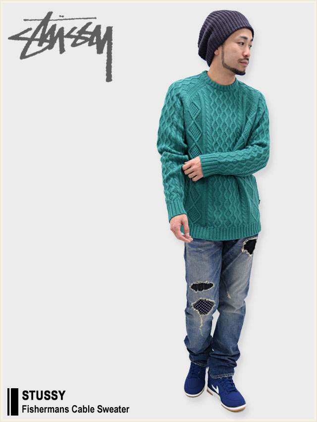 楽天市場】ステューシー STUSSY セーター メンズ Fishermans Cable