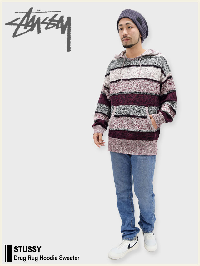 楽天市場】ステューシー STUSSY セーター メンズ Drug Rug Hoodie
