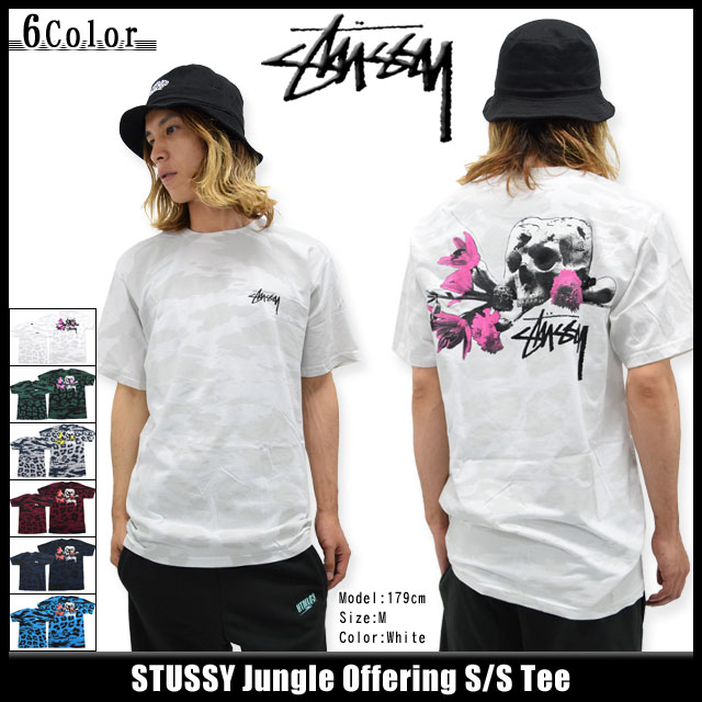 ステューシー STUSSY Tシャツ 半袖 メンズ Jungle Offering(stussy tシャツ tee ティーシャツ T-SHIRTS カットソー トップス メンズ 1903578 ステューシー tシャツ ストゥーシー スチューシー)