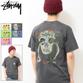 ステューシー STUSSY Tシャツ 半袖 メンズ Calavera Pigment Dyed Pocket ( stussy tee ピグメント ポケット ティーシャツ T-SHIRTS カットソー トップス メンズ 1944196 USAモデル 正規 品 ストゥーシー スチューシー )[M便 1/1]