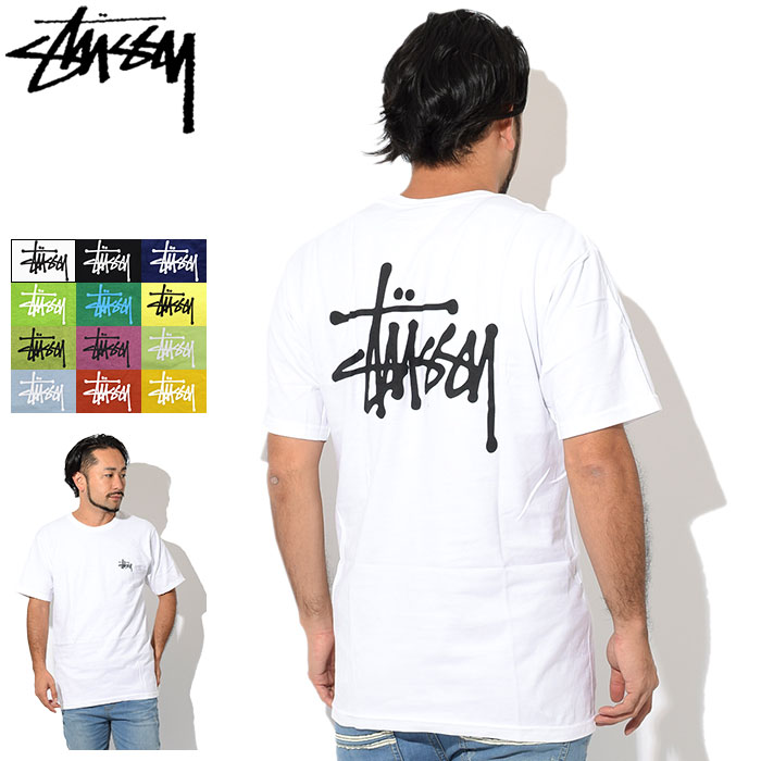 楽天ice field（アイスフィールド）ステューシー STUSSY Tシャツ 半袖 メンズ & レディース Basic Stussy （ stussy tee ティーシャツ T-SHIRTS カットソー トップス ベーシック メンズ・男性用 1905000 1904870 USAモデル 正規 品 ストゥーシー スチューシー ）[M便 1/1]