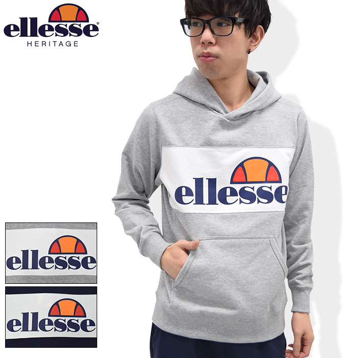 エレッセ ヘリテージ ellesse HERITAGE プルオーバー パーカー メンズ 2 トーン ( ellesse HERITAGE EE37105 2 Tone Pullover Hoodie フード フーディ トップス Pull Over Hoody Parker メンズ 男性用 ) ice field icefield