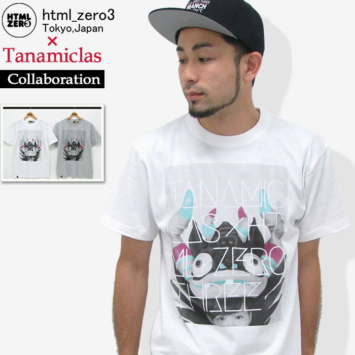 エイチティエムエル ゼロスリー HTML ZERO3×タナミクラス ピーピング Tシャツ 半袖 コラボ(html zero3×Tanamiclas Peeping S/S Tee Collaboration エイチティーエムエル)