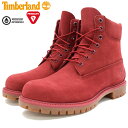 【日本正規品】ティンバーランド Timberland ブーツ メンズ 男性用 アイコン 6インチ プレミアム Red Nubuck Monochromatic(timberland A1149 ICON 6inch Premium Boot レッド 赤 防水 男性 紳士用 MENS・靴 メンズ靴)