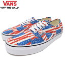 バンズ VANS スニーカー メンズ 男性用 オーセンティック Red/True White フリー フラッグ ( vans VN-0004MKIE7 Auth...