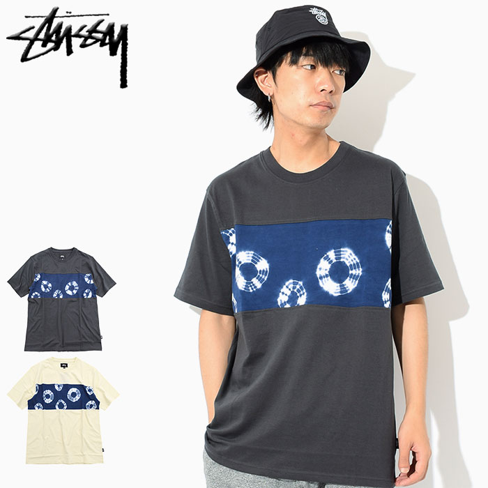 ステューシー STUSSY カットソー 半袖 メンズ Shibori ( stussy crew クルー Tシャツ ティーシャツ T-SHIRTS トップス メンズ・男性用 1140088 USAモデル 正規 品 ストゥーシー スチューシー ) ice field icefield