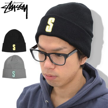 ステューシー STUSSY ニット帽 Vintage S Cuff ( stussy beanie ビーニー 帽子 ニットキャップ メンズ・男性用 132818 USAモデル 正規 品 ストゥーシー スチューシー )[M便 1/1] ice field icefield