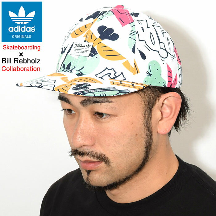 アディダス adidas キャップ ビル レブホルツ ビル AOP スナップバックキャップ コラボ オリジナルス ( adidas×Bill Rebholz Bill AOP Snapback Cap Originals Skateboarding スケートボーディング 帽子 メンズ レディース ユニセックス 男女兼用 DU8286 )