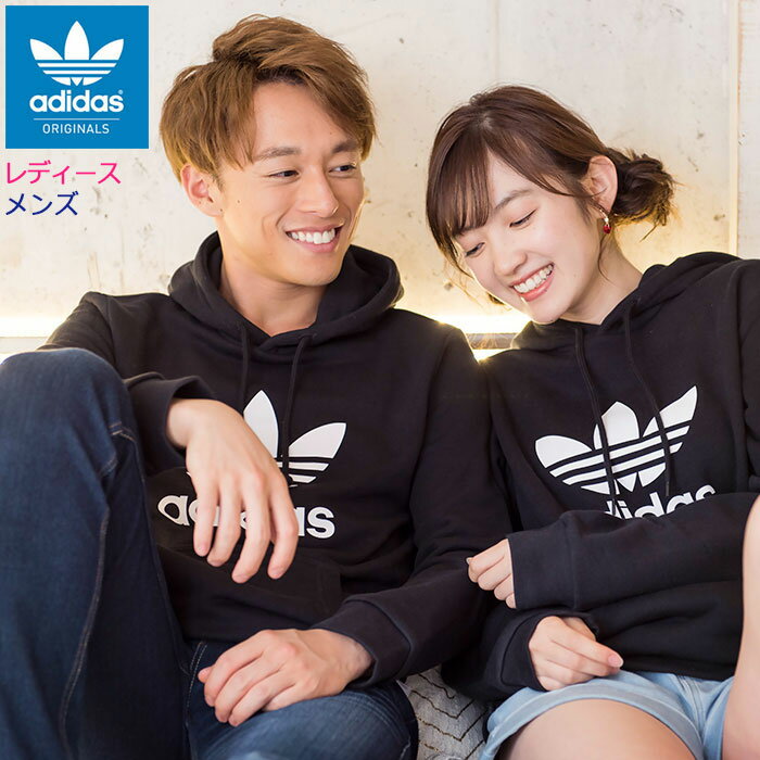 ǥ adidas ѡ ץ륪С  ȥե ꥸʥ륹 ( adidas Trefoil Pullover Hoodie ǥ 3ե դä 3 ա ȥåץ )