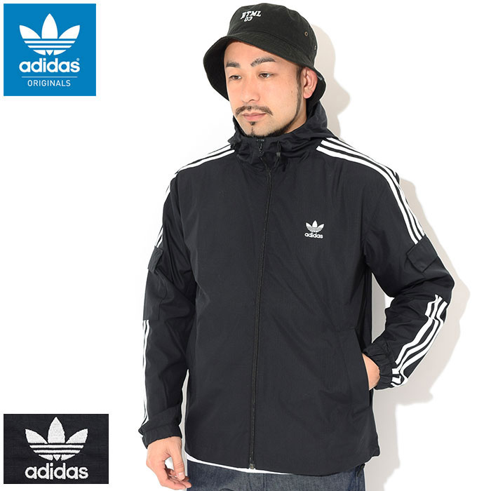 アディダス adidas ジャケット メンズ 3 ストライプス フル ジップ ウィンドブレーカー オリジナルス ( adidas 3 Stripes Full Zip Windbreaker JKT Originals JACKET JAKET アウター ジャンパー・ブルゾン メンズ 男性用 GN3475 )