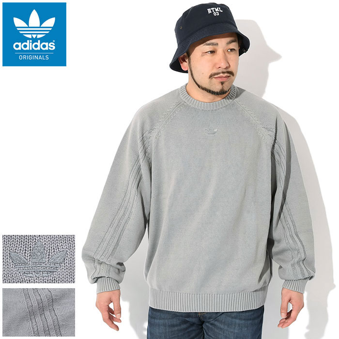 アディダス adidas セーター メンズ FASH P クルー オリジナルス ( adidas FASH P Crew Sweater Originals ビッグシルエット オーバーサイズ クルーネック トップス メンズ 男性用 IT7443 ) ice field icefield