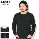 エーグル AIGLE Tシャツ ロンT Tシャツ 長袖 メンズ ワッフル ( AIGLE Waffle L/S Tee ティーシャツ T-SHIRTS ロング ロンティー 長袖Tシャツ カットソー トップス メンズ 男性用 ZTHAA96 ) ice field icefield