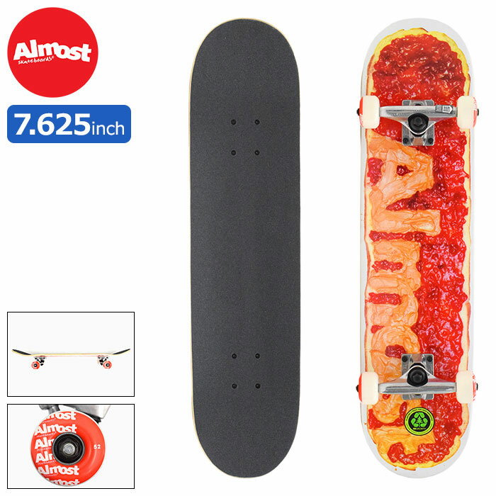 オルモスト ALMOST スケボー スケートボード コンプリート デッキ 7.625インチ PB & J FP ( 7.625in × 31.3in 完成品 組み立て済み コンプリートセット ブランド メーカー sk8 COMPLETE 大人 初心者 おすすめ )