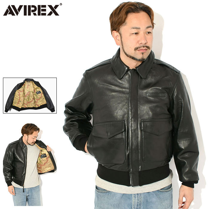 ڥݥ10ܡۥӥå AVIREX 㥱å  A-2 ƥ  ( AVIREX A-2 Antique Lamb JKT 쥶...