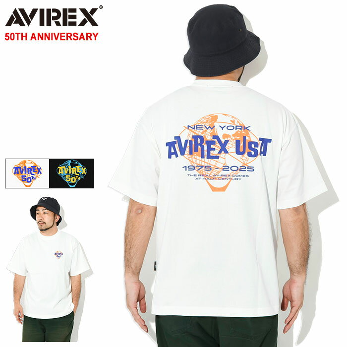 【ポイント10倍】アビレックス AVIREX Tシャツ 半袖 メンズ アビレックス USA ( AVIREX Avirex USA S/S Tee 50TH ANNIVERSARY 50周年記念 ティーシャツ T-SHIRTS カットソー トップス メンズ 男性用 アヴィレックス アメカジ 7835234002 )[M便 1/1]
